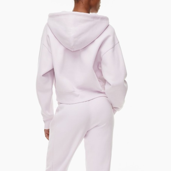 Aritzia TNA Terry Fleece Boyfriend Boxy Zip Up Hoodie Lilac Sugarplum 
Size M - Picture 5 of 10